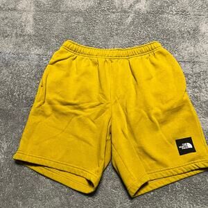 The North Face Shorts Mens Medium Never Stop Fleece Drawstring Yellow